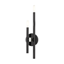 Livex Lighting 49342-46 - 2 Lt Black Chrome ADA Double Sconce