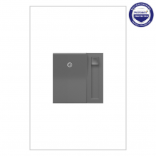 Legrand ADPD4FBL3P2M4 - adorne 0-10V Paddle Dimmer, Magnesium, with Microban