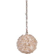 Craftmade 48490-GLD - Roxx 1 Light Medium Pendant in Gilded w/Quartz Crystals