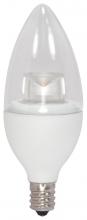Satco Products Inc. S8574 - 5 Watt; B11 LED; 3000K; Candelabra base; 120 Volt