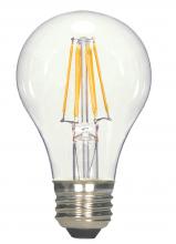 Satco Products Inc. S8608 - 6.5 Watt A19 LED; Clear; Medium base; 2700K; 810 Lumens; 120 Volt; Carded