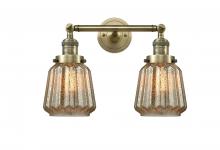Innovations Lighting 208-AB-G146-LED - Chatham - 2 Light - 16 inch - Antique Brass - Adjustable Bath Vanity Light