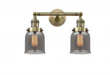 Innovations Lighting 208-AB-G53-LED - Bell - 2 Light - 16 inch - Antique Brass - Adjustable Bath Vanity Light