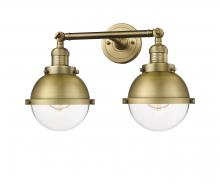 Innovations Lighting 208-BB-HFS-62-BB-LED - Hampden - 2 Light - 18 inch - Brushed Brass - Adjustable Bath Vanity Light