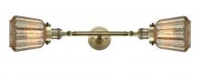 Innovations Lighting 208L-AB-G146-LED - Chatham - 2 Light - 7 inch - Antique Brass - Adjustable Bath Vanity Light
