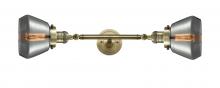 Innovations Lighting 208L-AB-G173 - Fulton - 2 Light - 7 inch - Antique Brass - Adjustable Bath Vanity Light