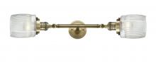 Innovations Lighting 208L-AB-G302-LED - Colton - 2 Light - 6 inch - Antique Brass - Adjustable Bath Vanity Light