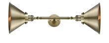 Innovations Lighting 208L-AB-M10-AB-LED - Briarcliff - 2 Light - 10 inch - Antique Brass - Adjustable Bath Vanity Light