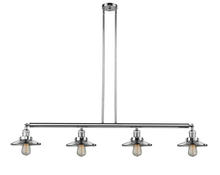 Innovations Lighting 214-PC-M7-LED - Railroad - 4 Light - 53 inch - Polished Chrome - Stem Hung - Adjustable Island Light