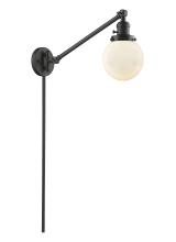Innovations Lighting 237-OB-G201-6-LED - Beacon - 1 Light - 6 inch - Oil Rubbed Bronze -Adjustable Swing Arm