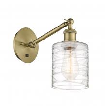 Innovations Lighting 317-1W-AB-G1113-LED - Cobbleskill - 1 Light - 5 inch - Antique Brass - Adjustable Sconce