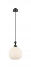 Innovations Lighting 415-1P-BK-G121-10 - Astor - 1 Light - 10 inch - Matte Black - Cord hung - Mini Pendant