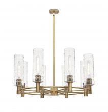 Innovations Lighting 434-8CR-BB-G434-12DE - Crown Point - 8 Light - 32 inch - Brushed Brass - Chandelier