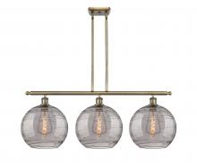 Innovations Lighting 516-3I-AB-G1213-12SM - Athens Deco Swirl - 3 Light - 39 inch - Antique Brass - Cord hung - Island Light