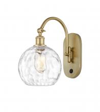 Innovations Lighting 518-1W-SG-G1215-8 - Athens Water Glass - 1 Light - 8 inch - Satin Gold - Sconce