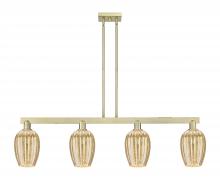 Innovations Lighting 716-4I-AB-G457-6ME - Preston - 4 Light - 48 inch - Antique Brass - Cord hung - Island Light