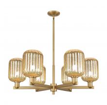 Innovations Lighting 716-6CR-BB-G460-7ME - Preston - 6 Light - 24 inch - Brushed Brass - Chandelier