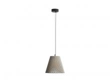Golden 2419-14 GCT - Clarus 14" LED Pendant in Grey Cement