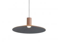 Golden 3133-P20 CO-BK - Faroe 20" LED Pendant in Coffee/Black