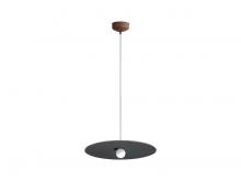 Golden 3133-P24 CO-BK - Faroe 24" LED Pendant in Coffee/Black
