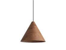 Golden 3988-18 DWA - Conique 2-Light Pendant in Dark Walnut