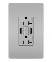 Legrand Radiant 2097TRUSBAAGRY - radiant Tamper-Resistant 20A Duplex Self-Test GFCI Receptacles wt SafeLock Protection, Type A/A