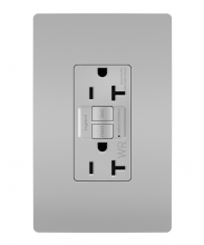 Legrand Radiant 2097TRWRGRY - radiant Tamper-Resistant Weather-Resistant 20A Duplex Self-Test GFCI Receptacles wt SafeLock Pro
