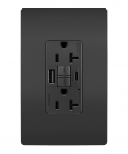 Legrand Radiant 2097TRUSBACBK - radiant Tamper-Resistant 20A Duplex Self-Test GFCI Receptacles wt SafeLock Protection, Type A/C