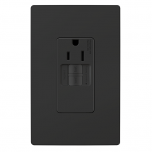 Legrand Radiant 1597TRSGLBK - radiant Tamper-Resistant 15A Simplex Self-Test GFCI Receptacles with SafeLock, Black (10 pack)