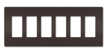 Legrand Radiant RWP266 - radiant Six-Gang Screwless Wall Plate, Brown