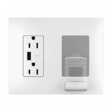 Legrand Radiant RWC826USBWCCV2 - radiant Wireless Charger, White