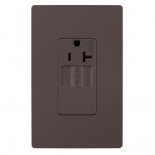 Legrand Radiant 2097TRSGL - radiant? Tamper-Resistant 20A Simplex Self-Test GFCI Receptacles with SafeLock? Protection, Brown