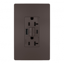 Legrand Radiant 2097TRUSBAC - radiant Tamper-Resistant 20A Duplex Self-Test GFCI Receptacles wt SafeLock Protection, Type A/C