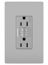 Legrand Radiant 1597GRYCCD12 - radiant? 15A Duplex Self-Test GFCI Receptacles with SafeLock? Protection, Gray