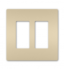 Legrand Radiant RWP262I - radiant Two-Gang Screwless Wall Plate, Ivory