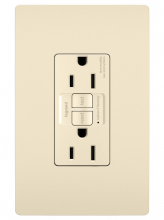 Legrand Radiant 1597TRLA - radiant Tamper-Resistant 15A Duplex Self-Test GFCI Receptacles wt SafeLock Protection, Light Alm