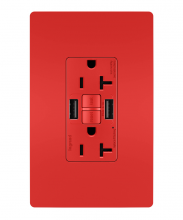 Legrand Radiant 2097TRUSBAARED - radiant Tamper-Resistant 20A Duplex Self-Test GFCI Receptacles wt SafeLock Protection, Type A/A
