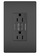 Legrand Radiant 1597TRBK - radiant Tamper-Resistant 15A Duplex Self-Test GFCI Receptacles with SafeLock Protection, Black