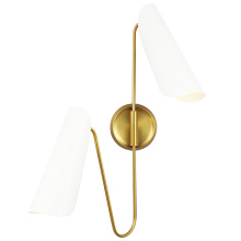 Visual Comfort & Co. Studio Collection AEW1002BBSMWT - Tresa Two Light Sconce