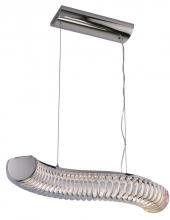 Nuvo 62/243 - 2 Seventy LED Curved Pendant Clear Acrylic