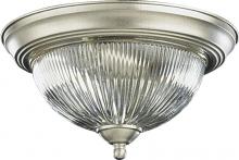 Quorum 3070-11-65 - 11" FL/MT CLR RIBBED/ SN