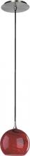 Quorum 865-65 - 1LT RED GLOBE PEND - STN