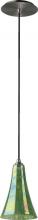 Quorum 866-65 - 1Lt Green Flute Pend -Stn