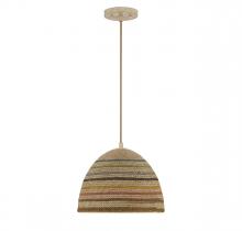 Savoy House Meridian M7034NRC - 1-Light Pendant in Natural Rattan Color