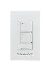 Fanimation WT503WH - Wall Control - 3 Fan Speeds & CCT LT - White